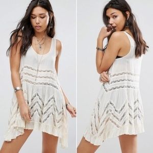 White Free People Swing Dress
